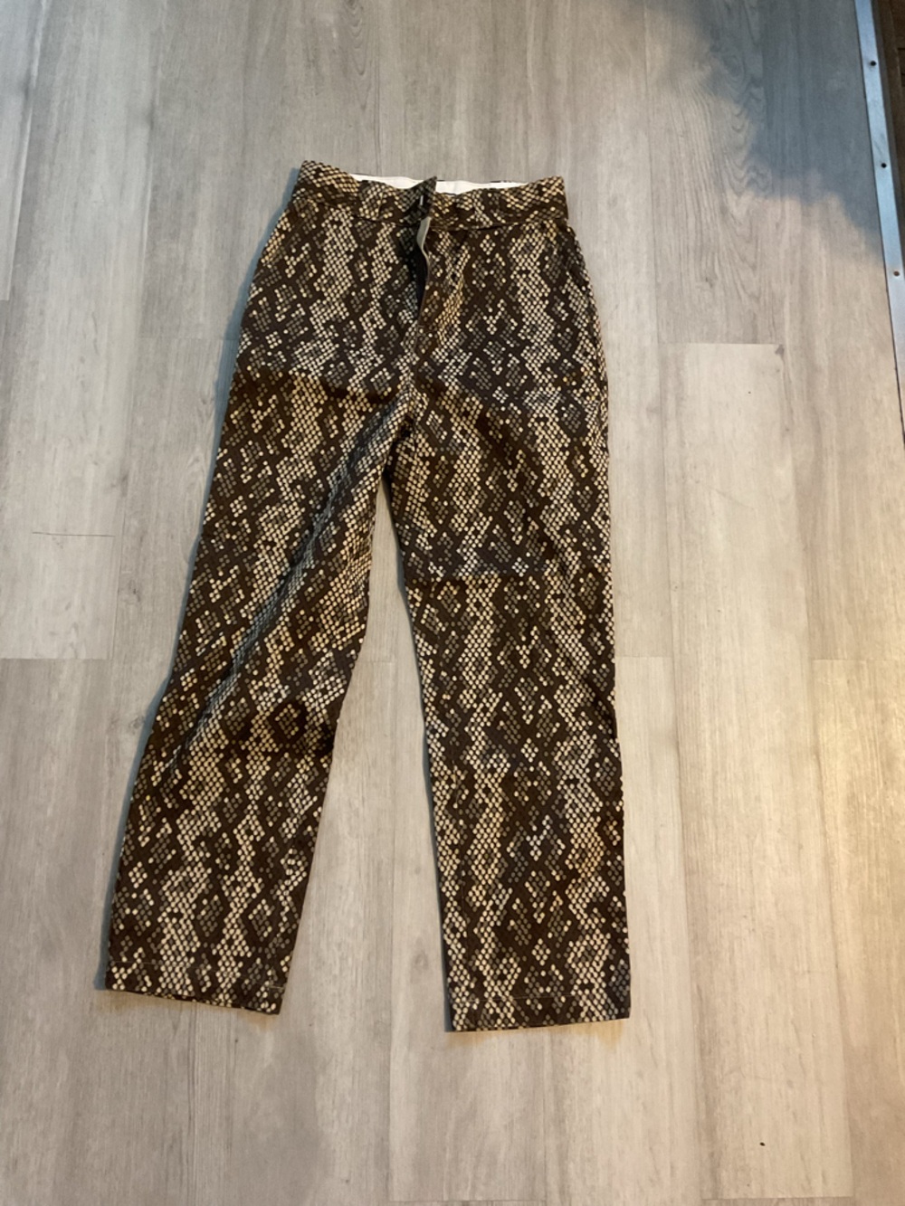 Dickies Brown Snake Print Work Pants